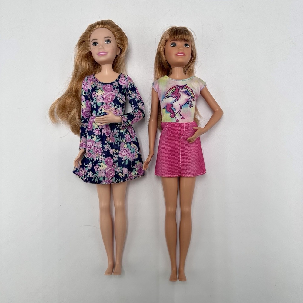 Barbie 2017 Skipper Babysitters Inc Doll Lot of 2 Blonde with Clothes